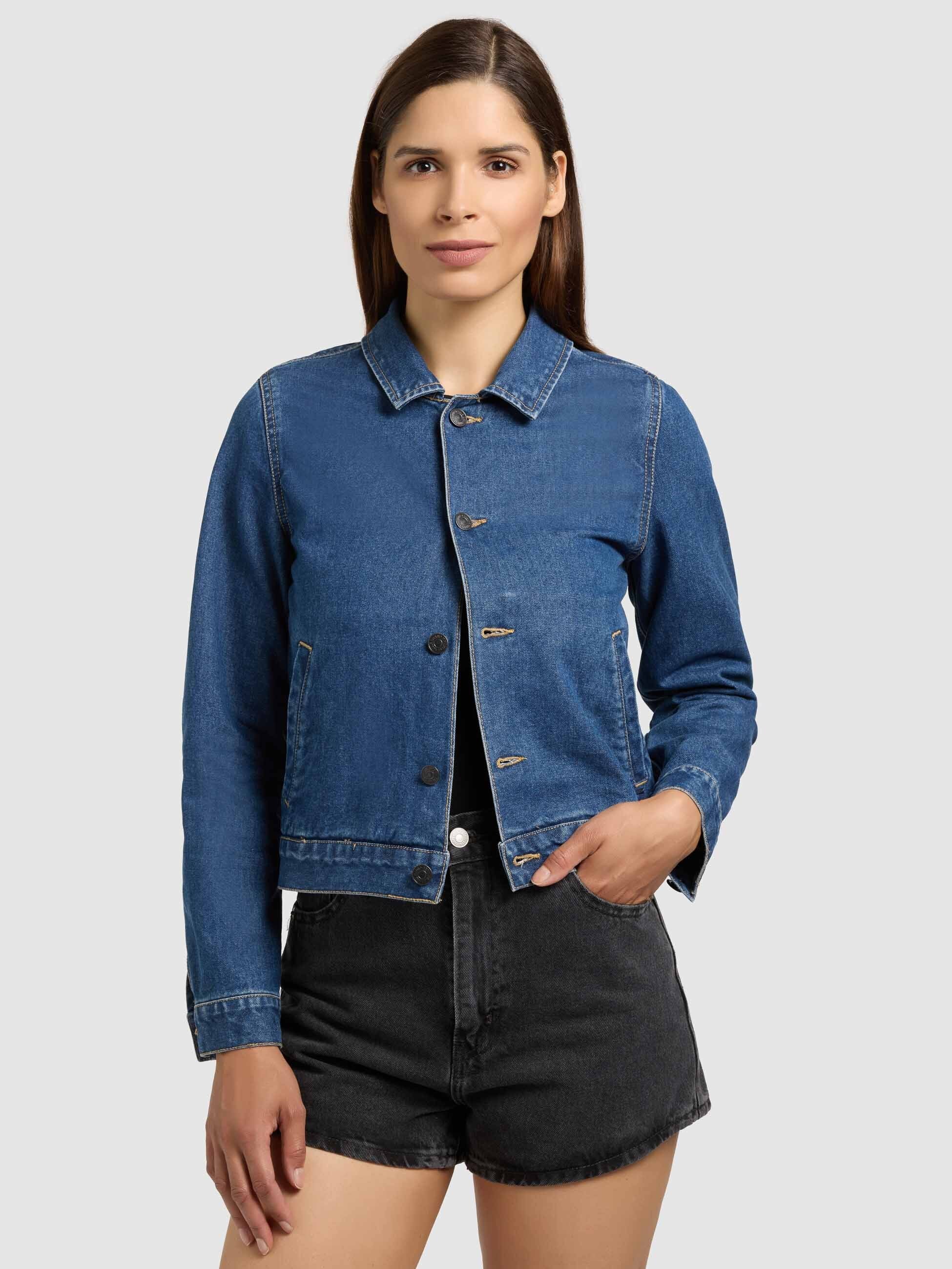 khujo-renia-damen-jeansjacke-midnight-blue image 7