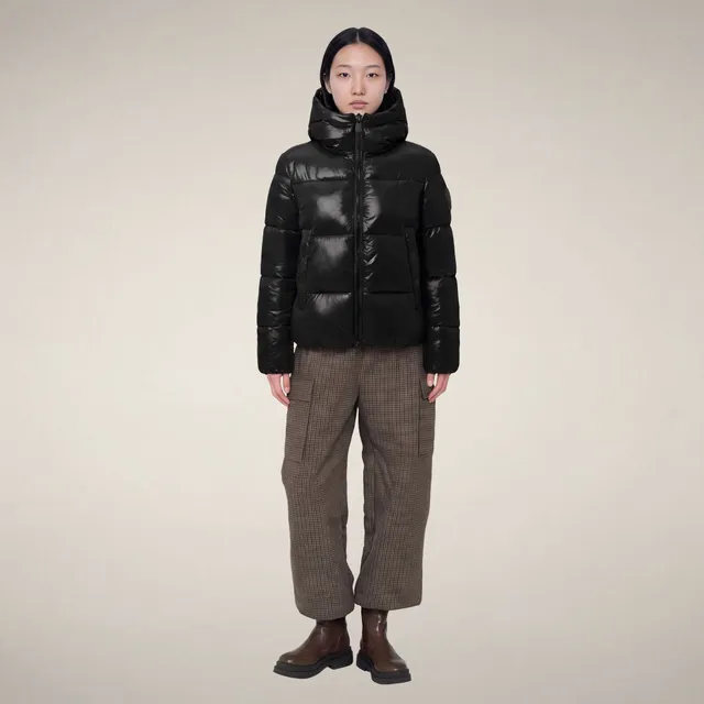 save-the-duck-biddy-damen-daunenjacke-schwarz-gl-nzend image 1
