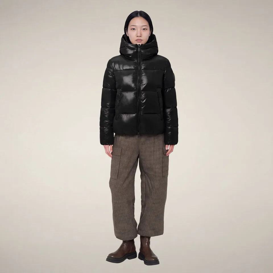 save-the-duck-biddy-damen-daunenjacke-schwarz-gl-nzend image 1