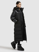 khujo-julita-mantel-schwarz-wadenlanger-steppmantel-regular-fit image 6