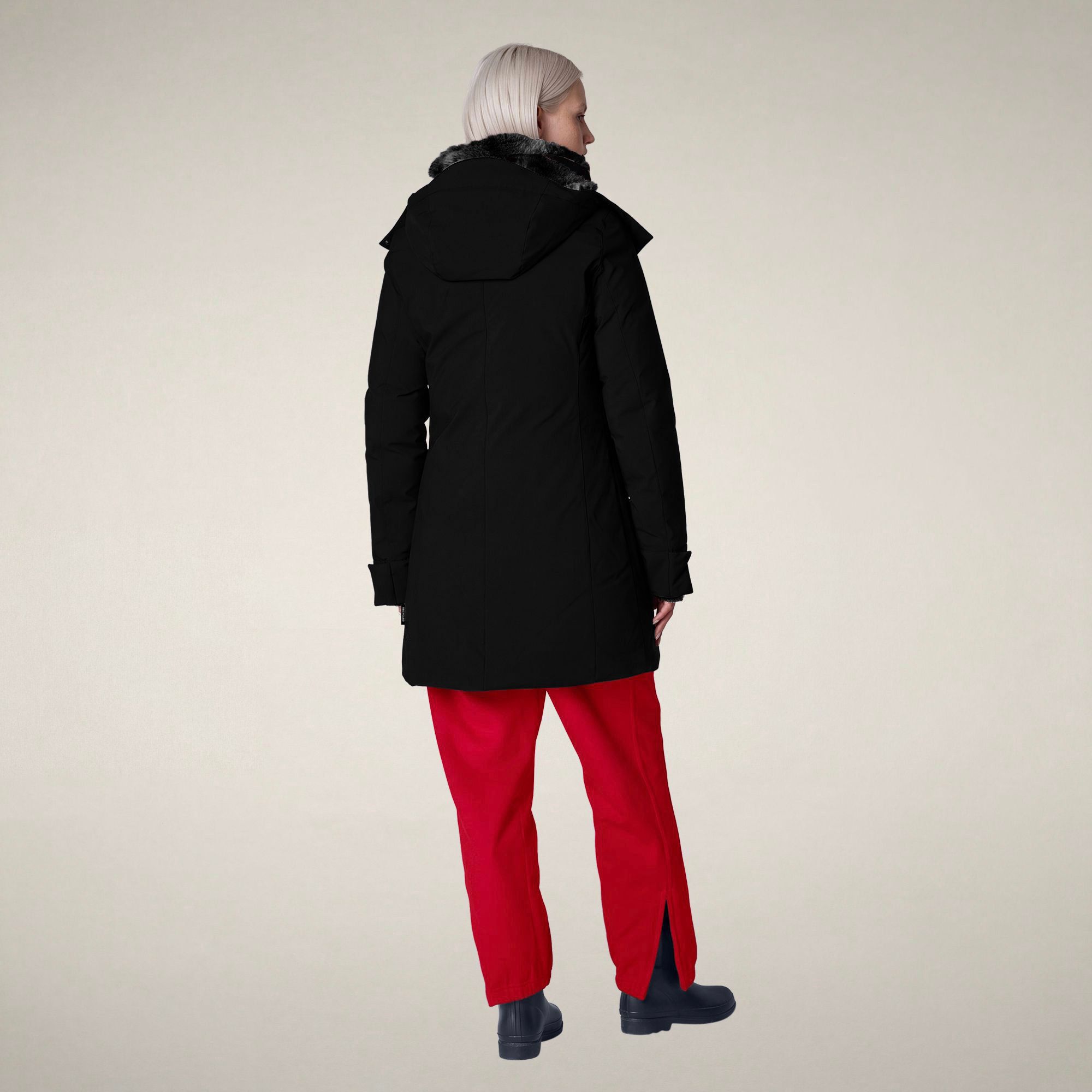 save-the-duck-samantah-parka-damen-schwarz image 2