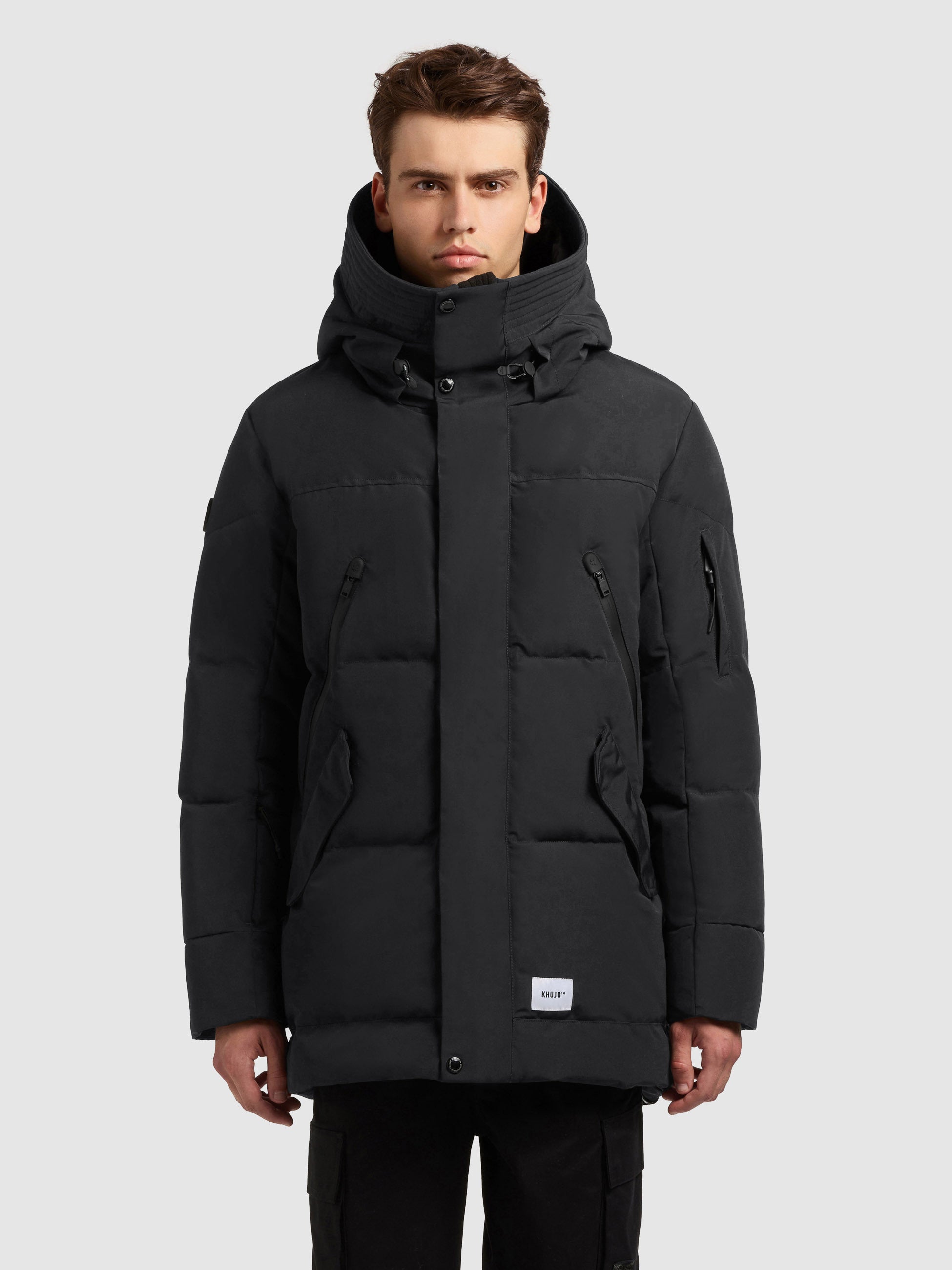 khujo-jacke-kanf2-obrage-grey-steppjacke-mit-kapuze image 4