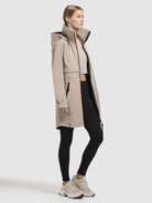 khujo-narin-damen-mantel-beige-sommerparka-regular-fit image 6