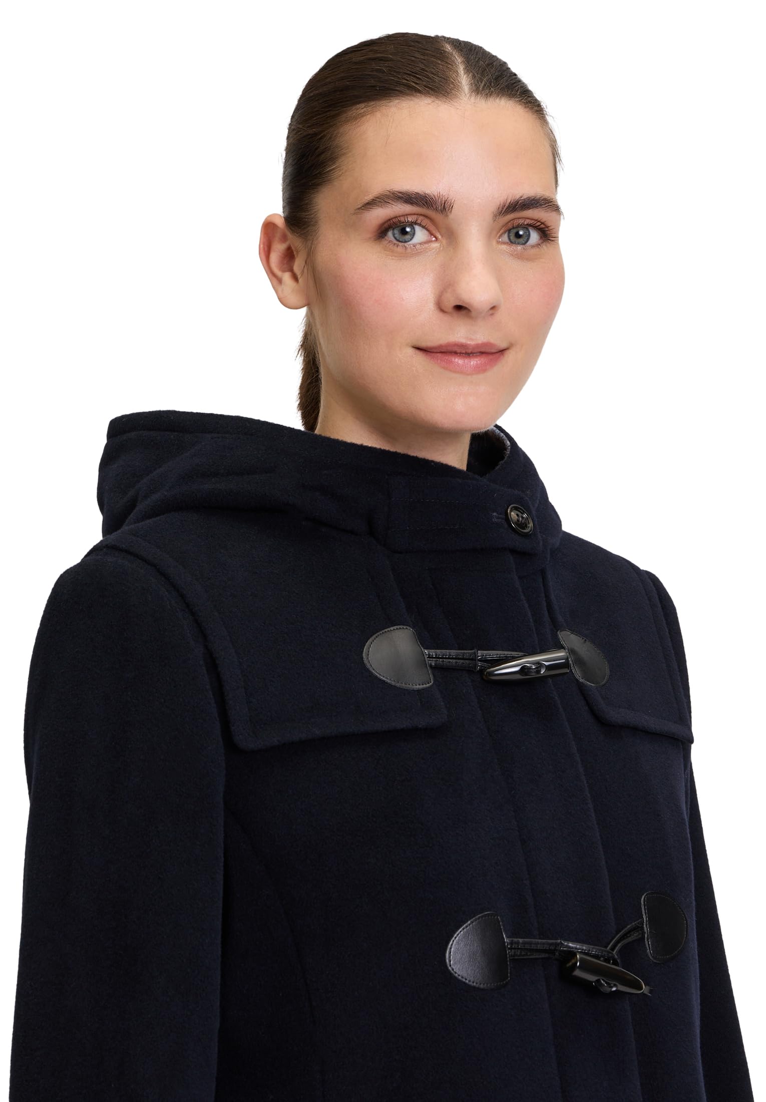 gil-bret-damen-dufflecoat-mit-kapuze-wollvelours-knebelverschluss image 3