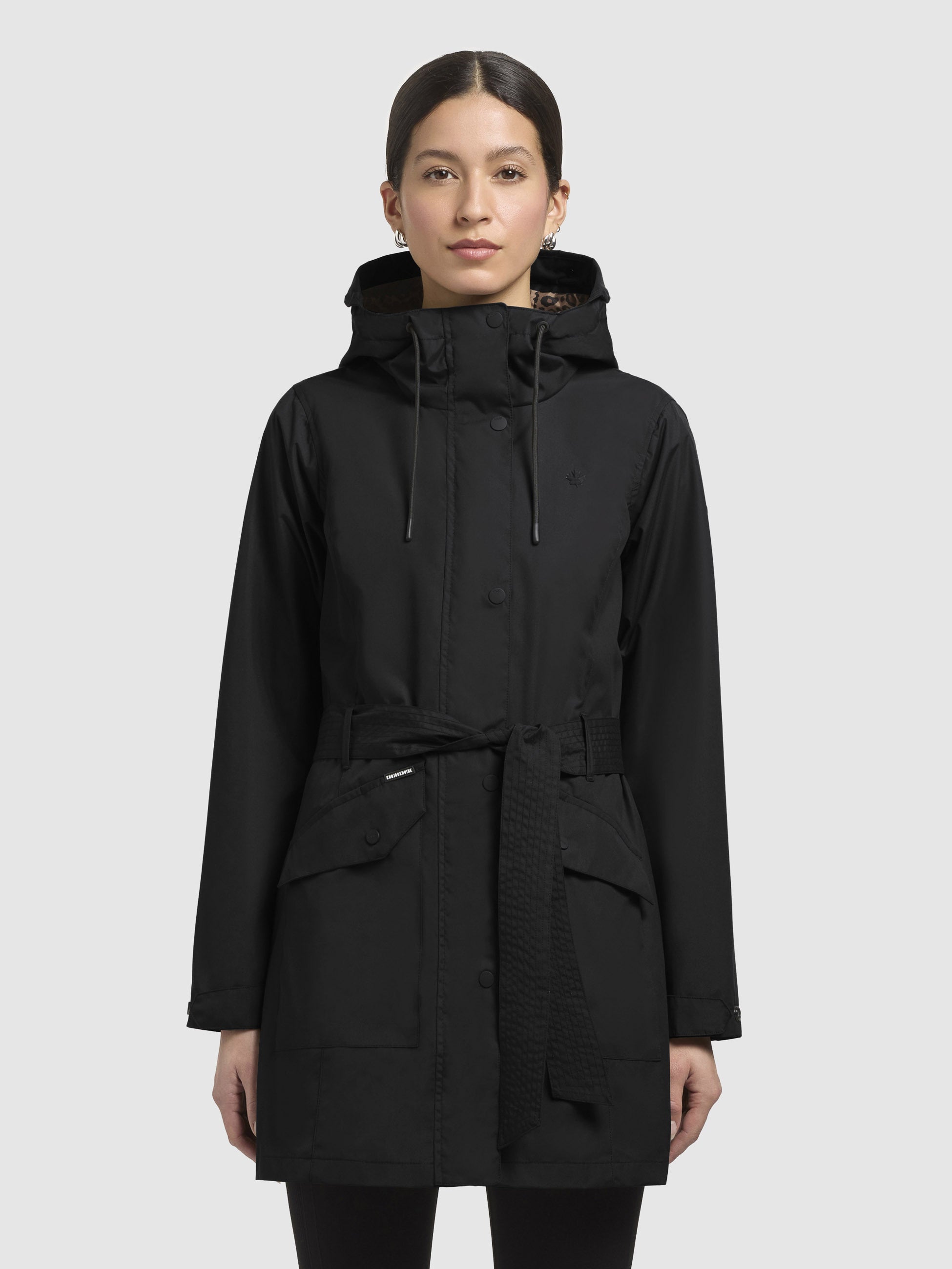 khujo-jacke-mosti-damen-sommerparka-schwarz-mit-g-rtel image 4