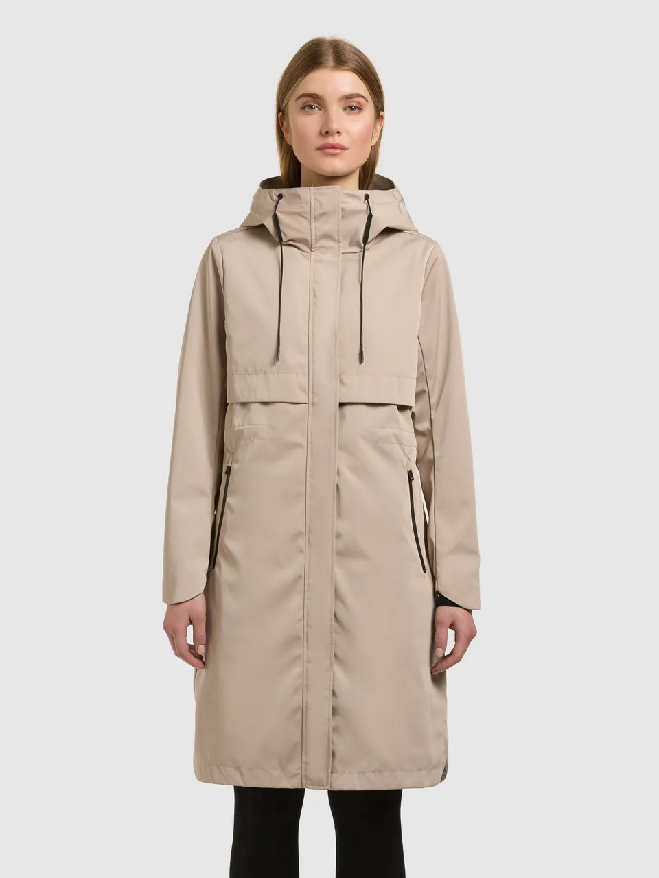 khujo-mantel-manao2-latte-beige-damen-sommerparka-regular-fit image 1