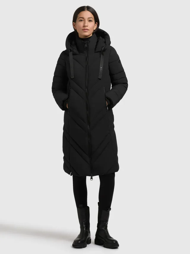 khujo-coat-bibb-black-kurzer-damen-steppmantel-mit-kapuze image 1