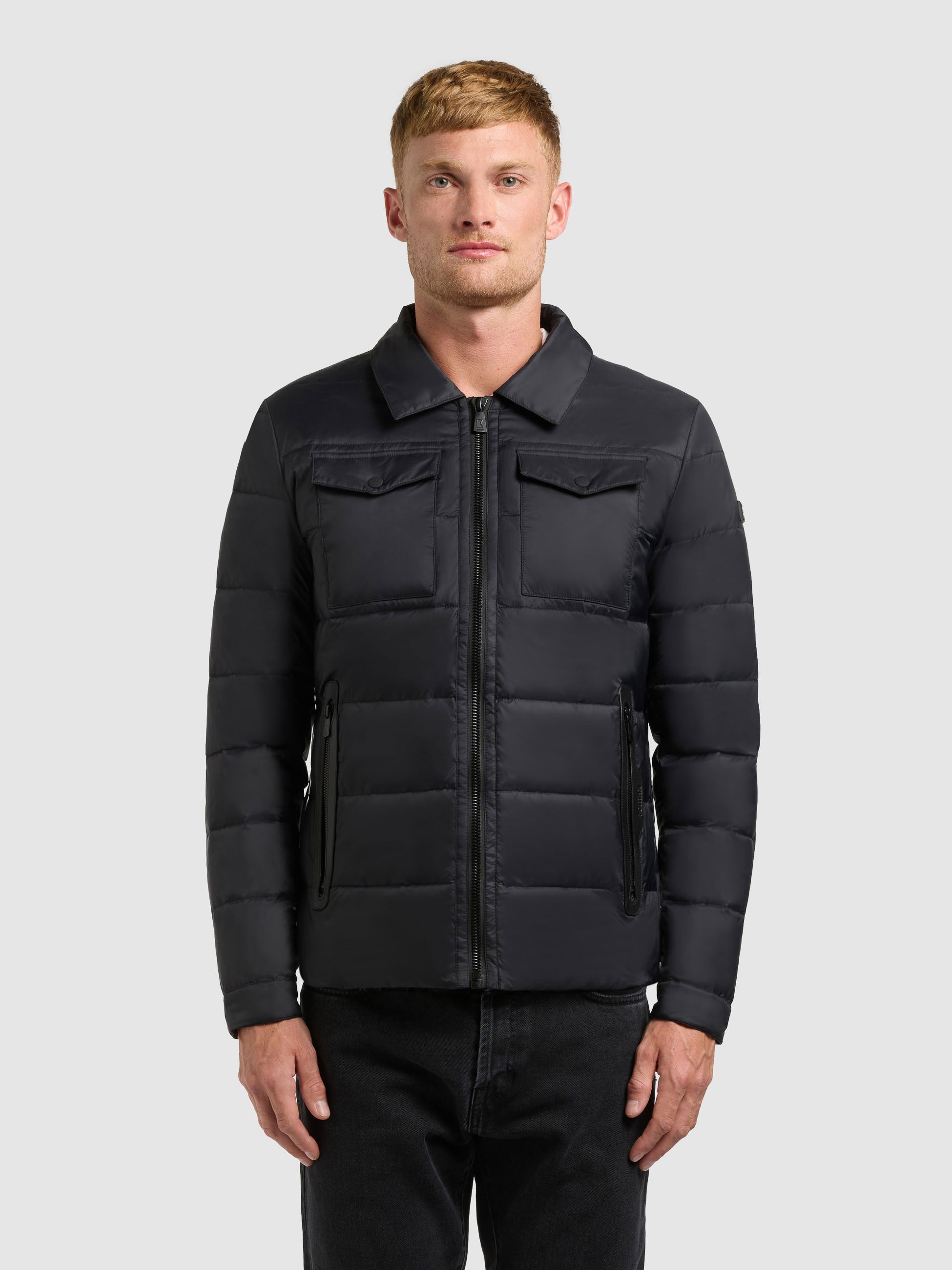 khujo-jacke-calzone-black-herren-steppjacke-leicht-wattiert image 1