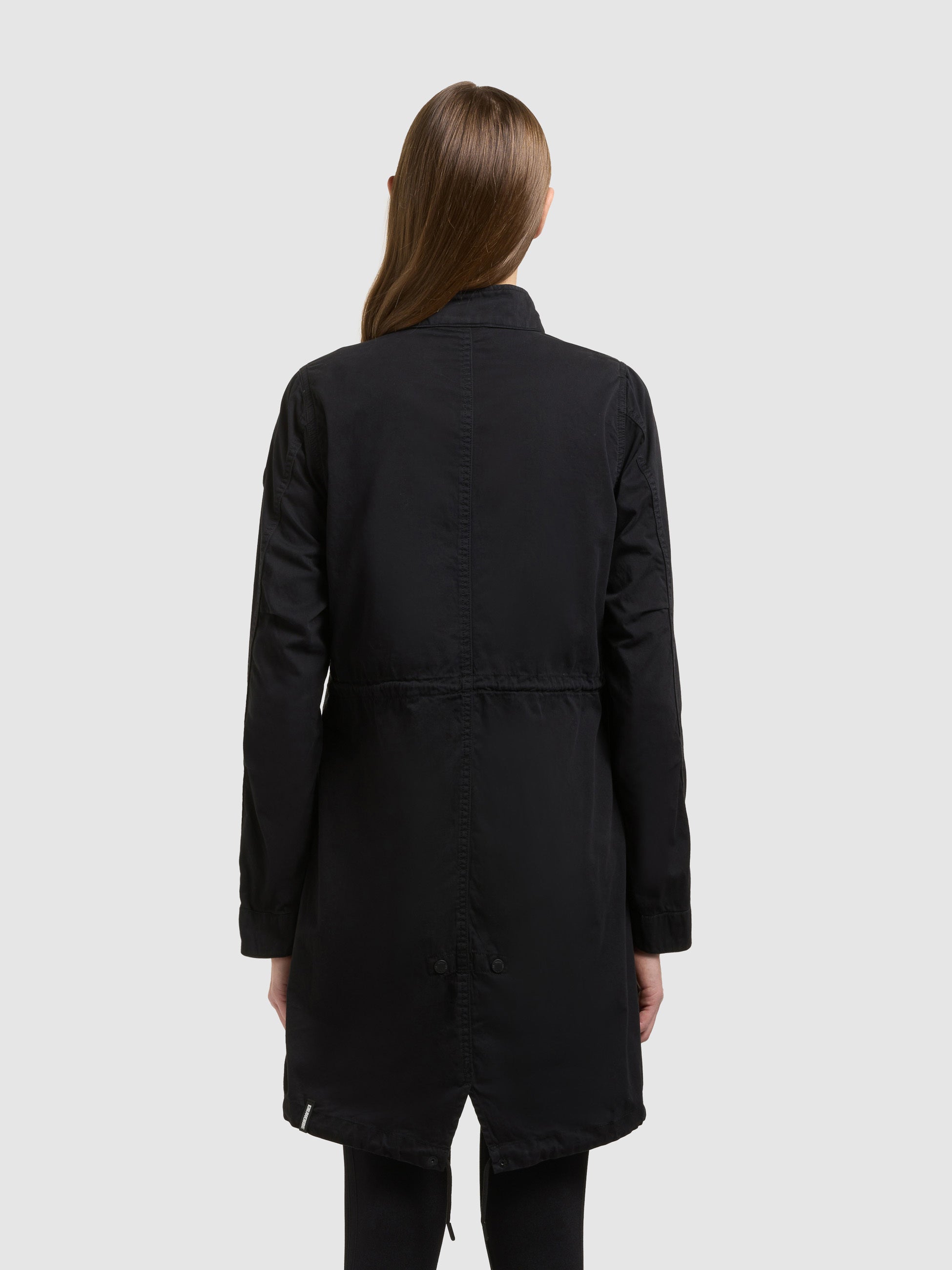 khujo-mantel-theres-black-damen-parka-bergang-baumwoll-twill image 3