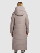 khujo-coat-soulani5-matt-greige-wadenlanger-wattierter-damen-wintermantel image 3