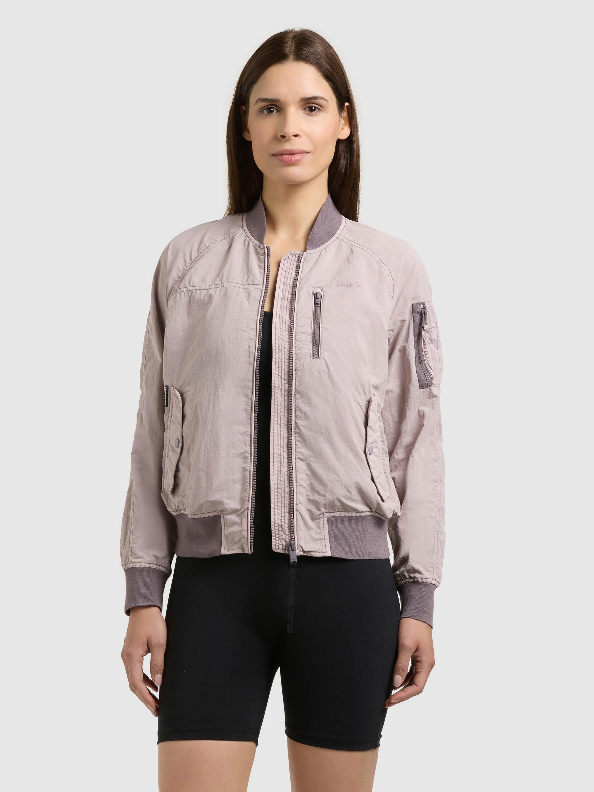 khujo-jacke-zaria-raindrops-lilac-bomberjacke-blouson-ungef-ttert-damen image 1