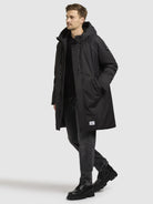 khujo-anth-damen-parka-mantel-dunkelgrau image 5