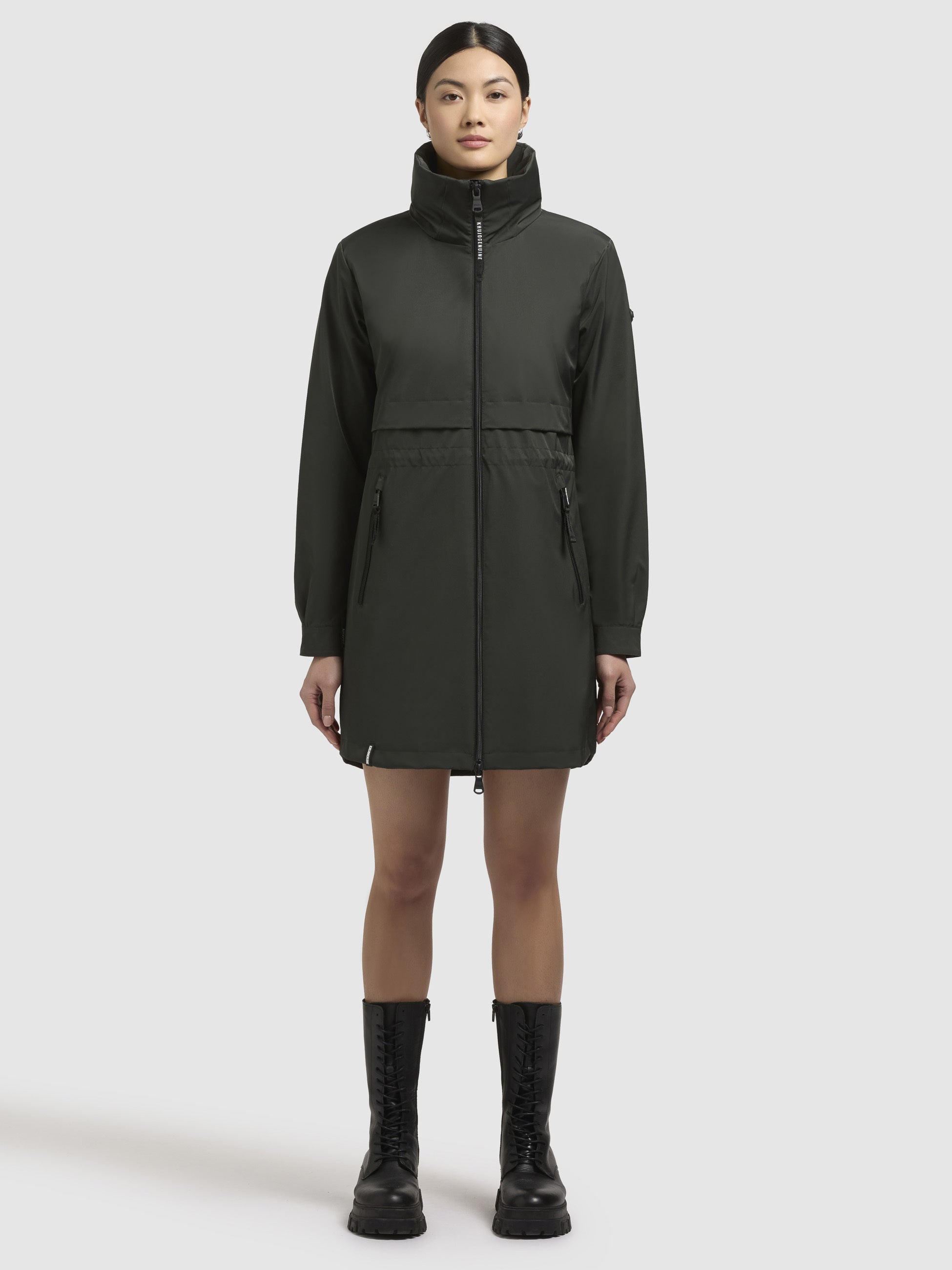 khujo-mantel-narin-dunkelgr-n-sommerparka-damen-regular-fit image 1