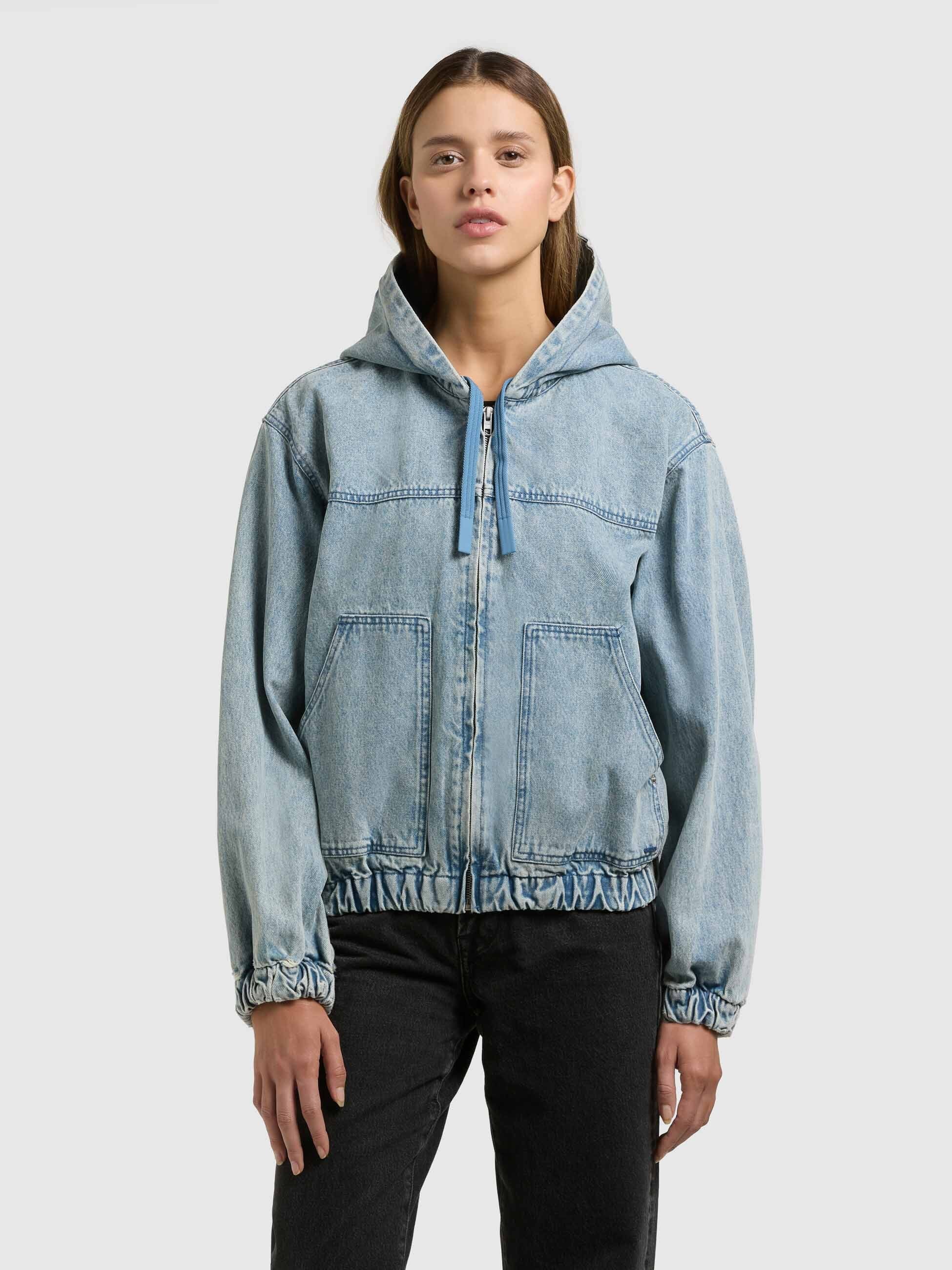 khujo-jacke-gretel-damen-jeans-blouson-light-blue image 1