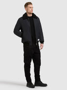 khujo-amos-damen-blousonjacke-port-blue image 2