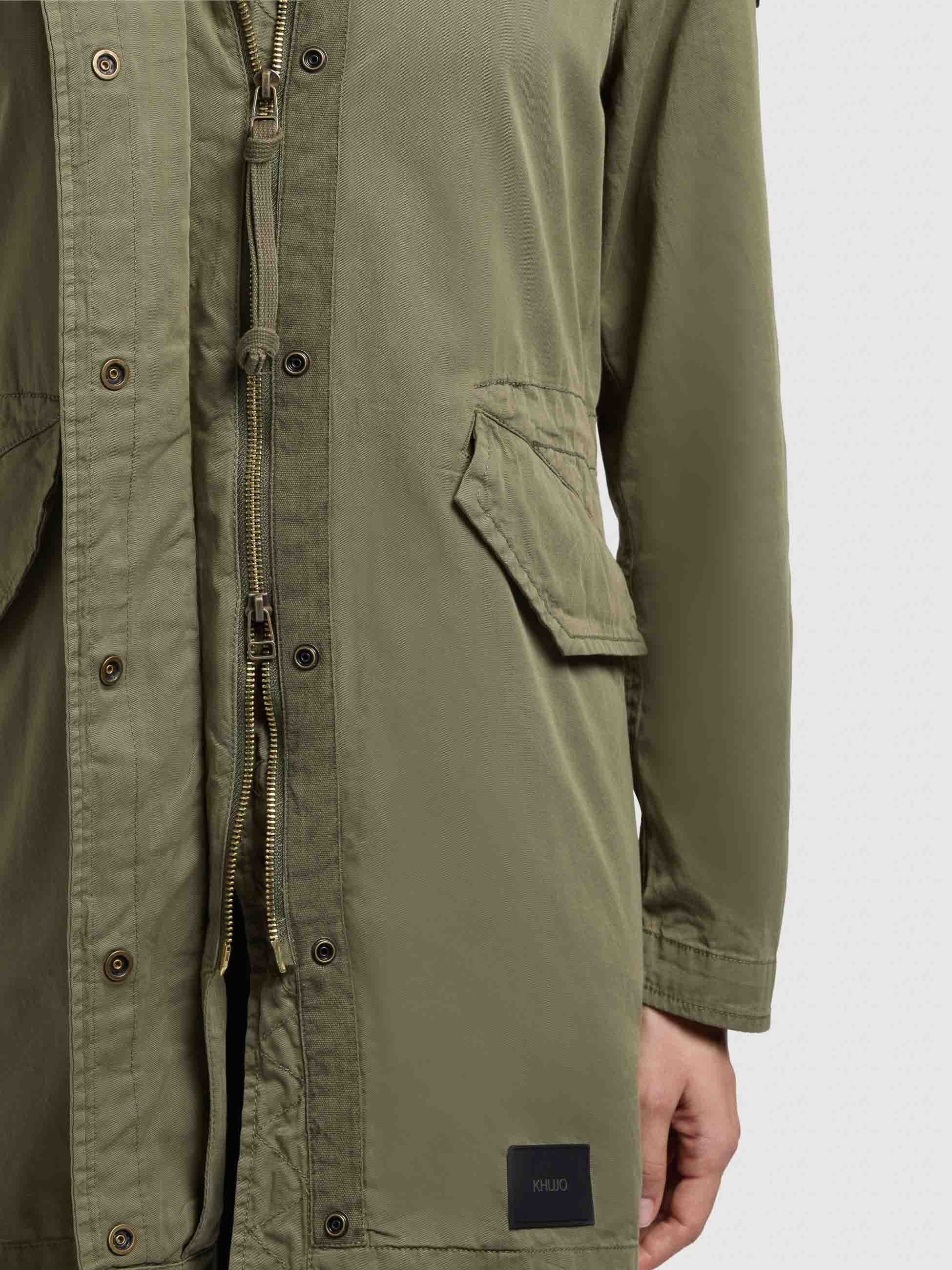 khujo-parka-nika-olive-damenmantel-baumwoll-twill-regular-fit image 8