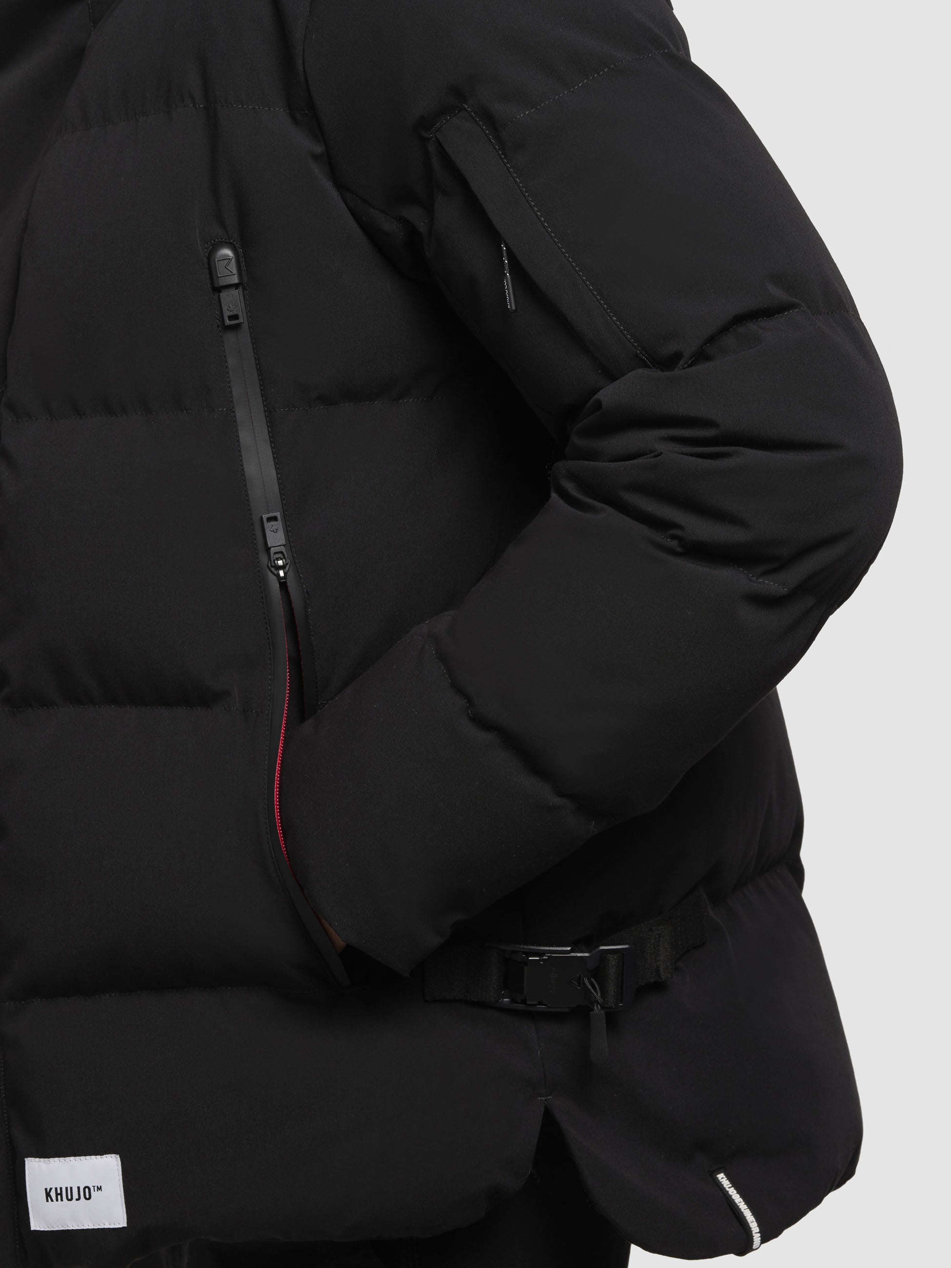 khujo-jacke-tato-schwarz-steppjacke-mit-kapuze image 8