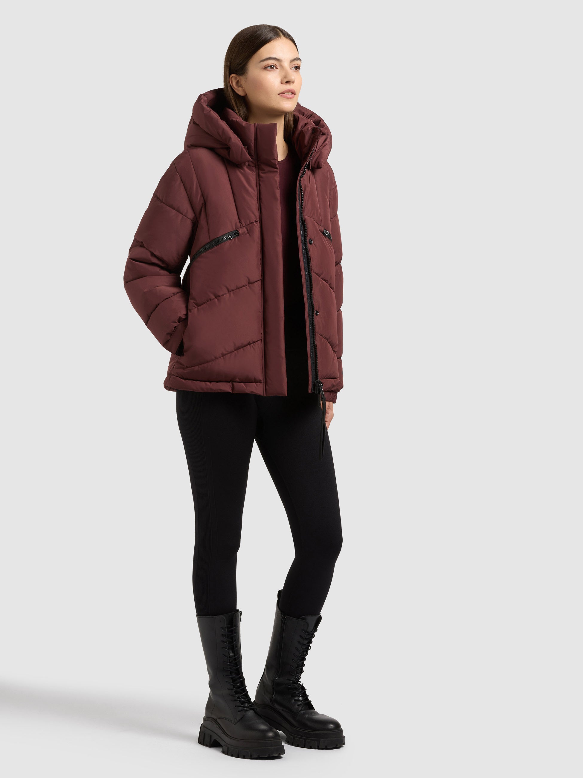 khujo-jacke-evande-moscato-red-damen-winterjacke-h-ftlang-mit-abnehmbarer-kapuze image 6
