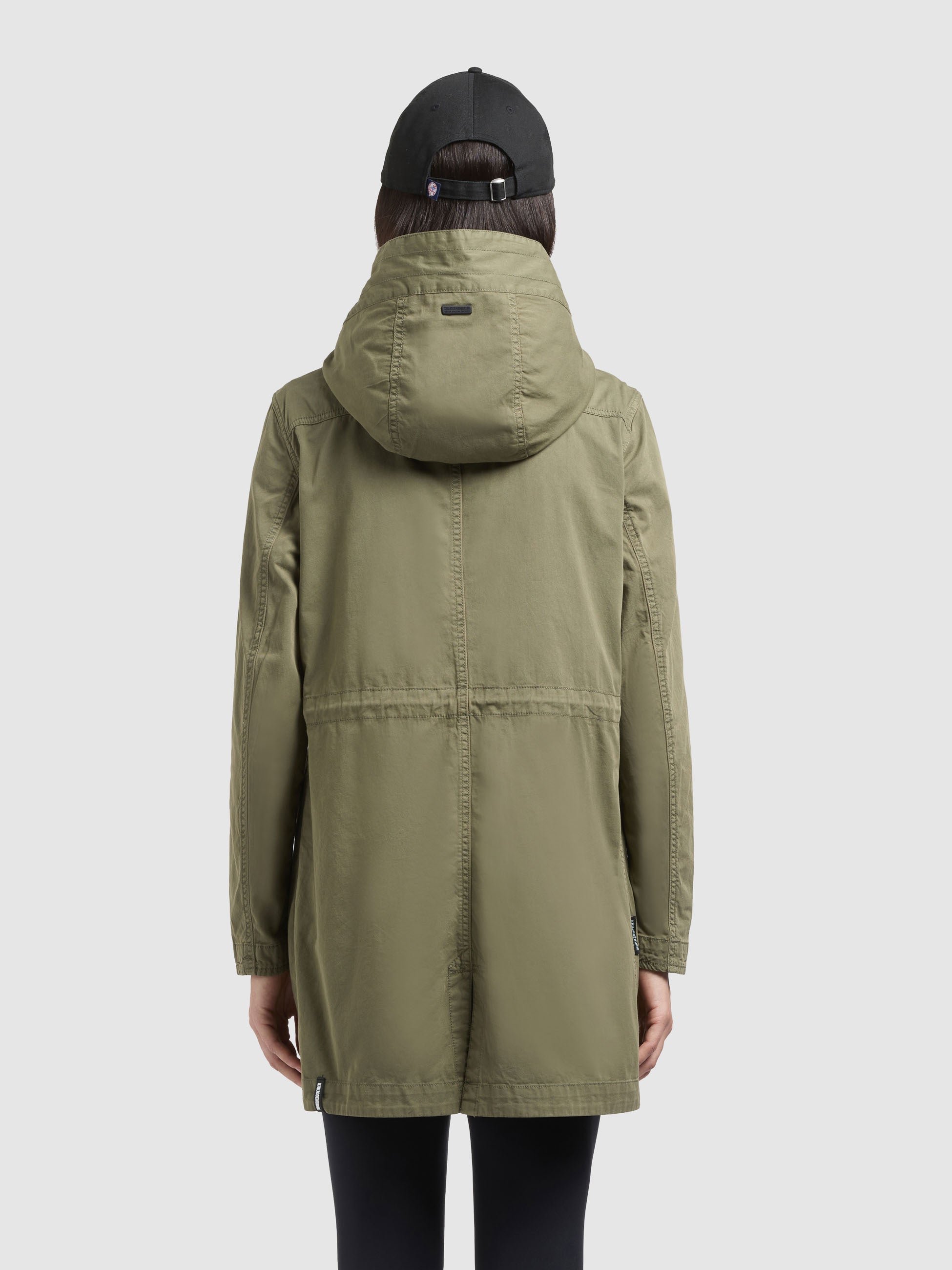 khujo-parka-nika-olive-damenmantel-baumwoll-twill-regular-fit image 3