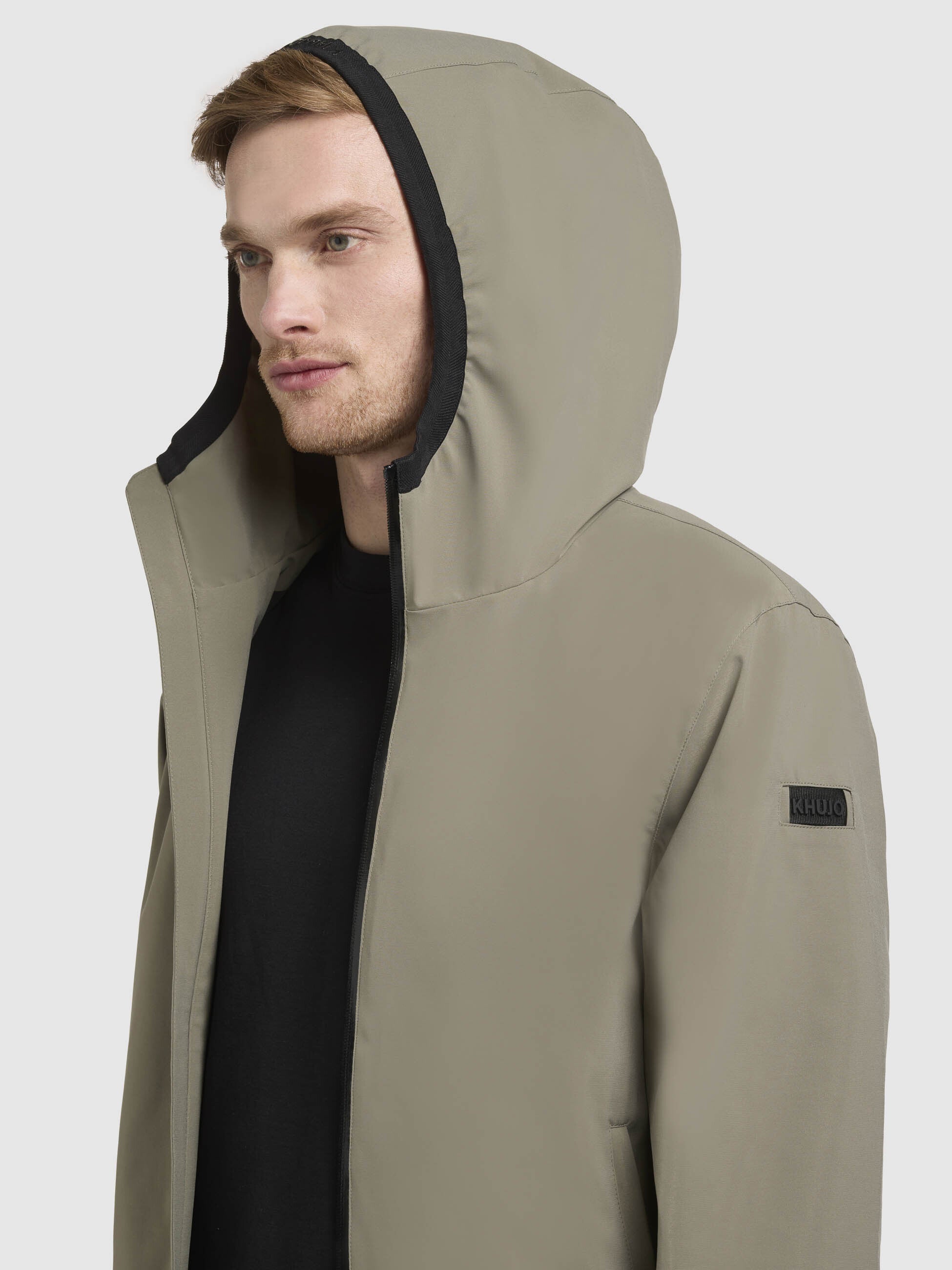 khujo-jacke-larm-graugr-n-kapuzenjacke-regular-fit-wasserabweisend image 7