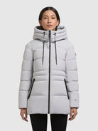 khujo-jacket-matla-platinum-gray-slim-fit-steppjacke-mit-kapuze-leicht-wattiert image 4