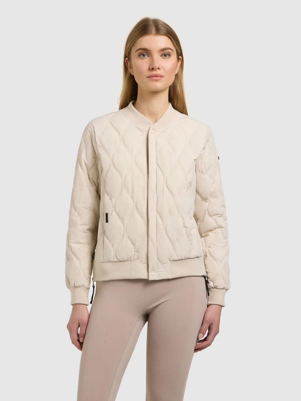 khujo-feen2-damen-bomberjacke-steppjacke-in-oat-white image 1