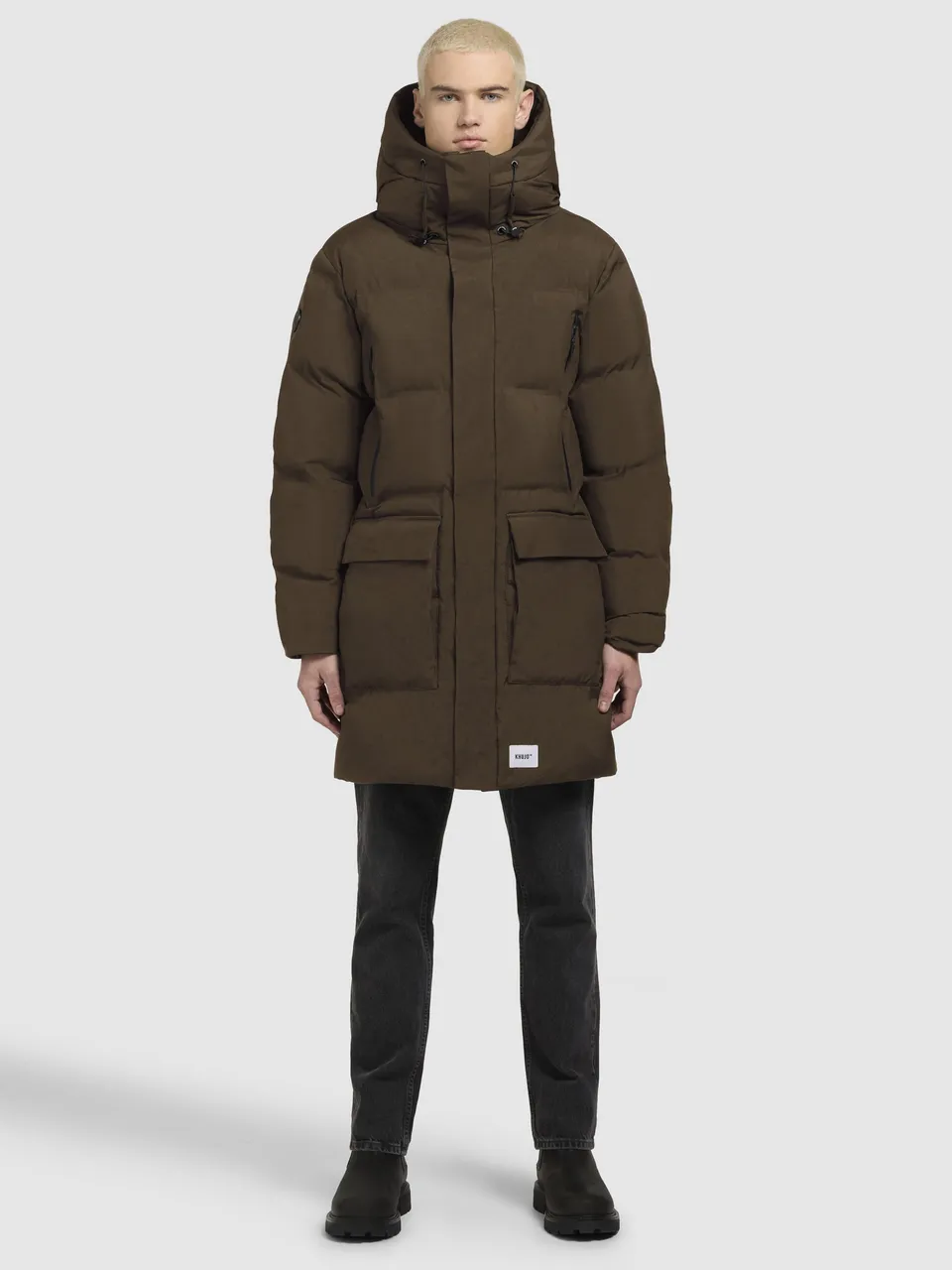 khujo-winer2-damen-wintermantel-dark-olive-allrounder image 1