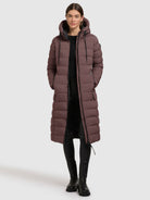 khujo-coat-gamp-orchid-lilac-knielanger-steppmantel-damen image 6
