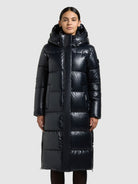 khujo-coat-rachel2-shiny-midnight-blue-steppmantel-damen image 4