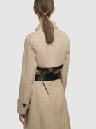 khujo-mantel-erine-sand-trenchcoat-damen-kurz image 8