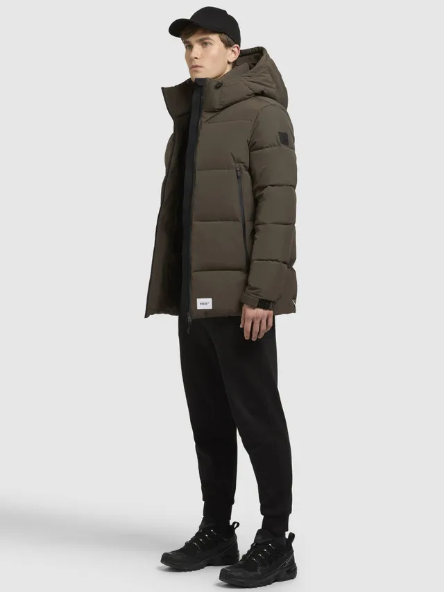 khujo-roan-winterjacke-in-khaki-mit-kapuze image 1