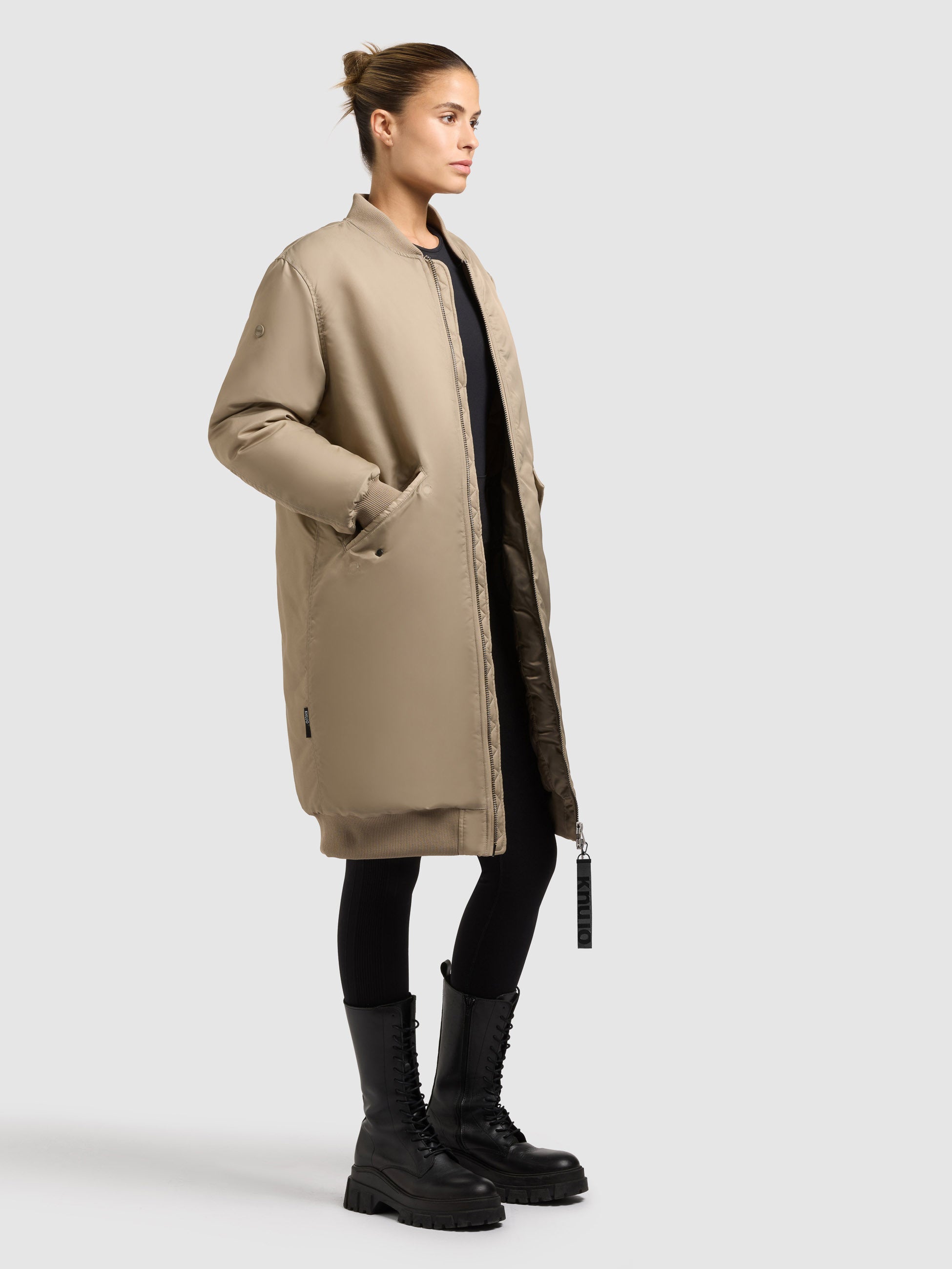 khujo-lulu-damen-wintermantel-bomber-beige-loose-fit image 6