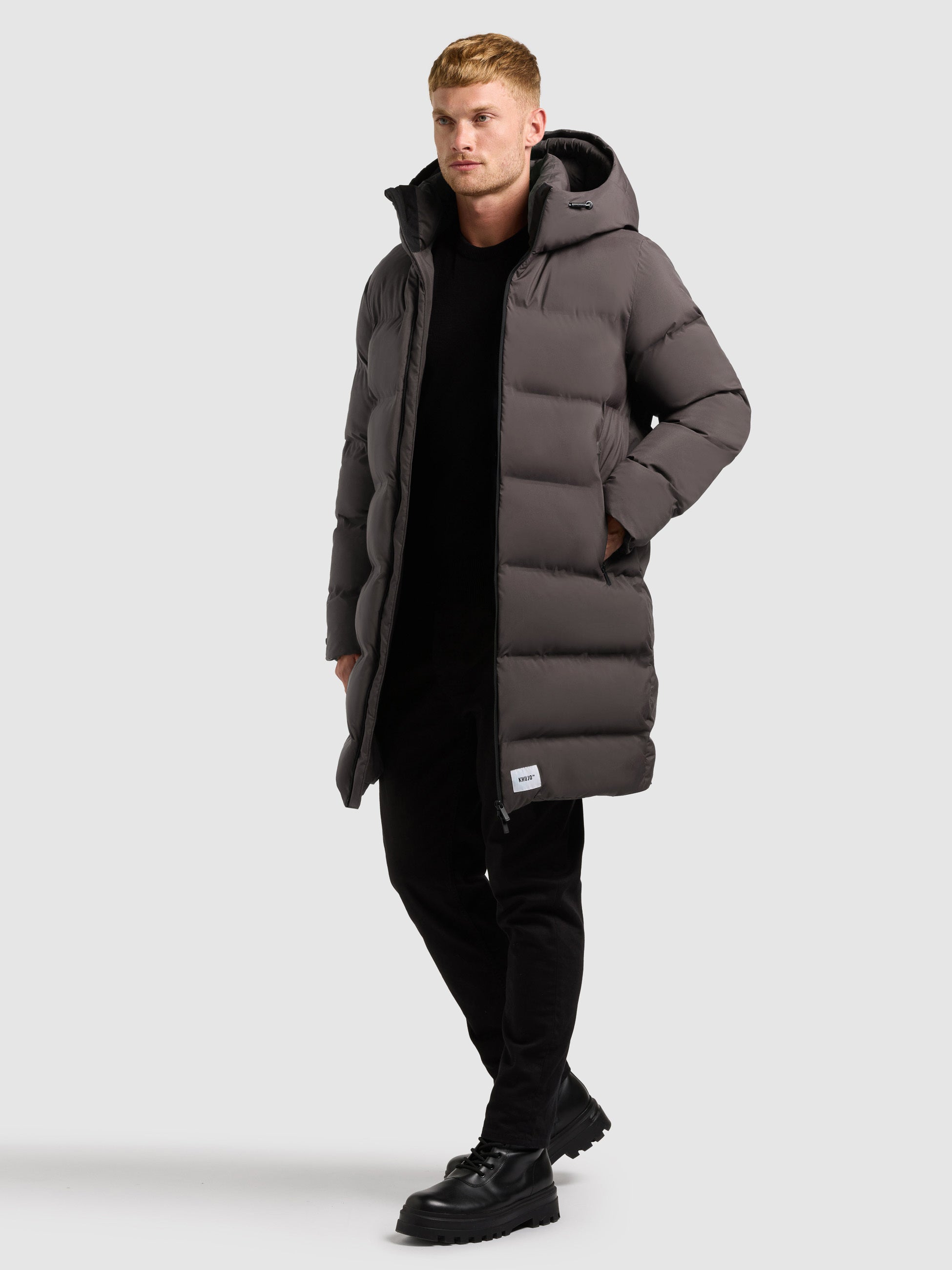 khujo-caius3-mantel-graphite-gray-damen-wattierter-steppmantel image 1