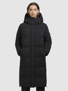 khujo-coat-rachel-matt-black-damen-steppmantel-knielang image 4