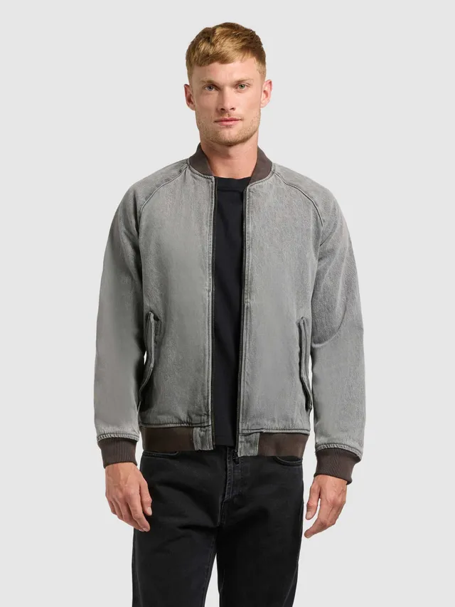 khujo-cahill-jeansjacke-light-grey-blouson-aus-baumwoll-denim image 1