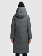 khujo-coat-trudie-foam-green-wadenlanger-damen-steppmantel image 3