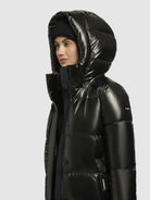 khujo-coat-rachel-shiny-dark-green-steppmantel-damen-knielang-regular-fit image 7