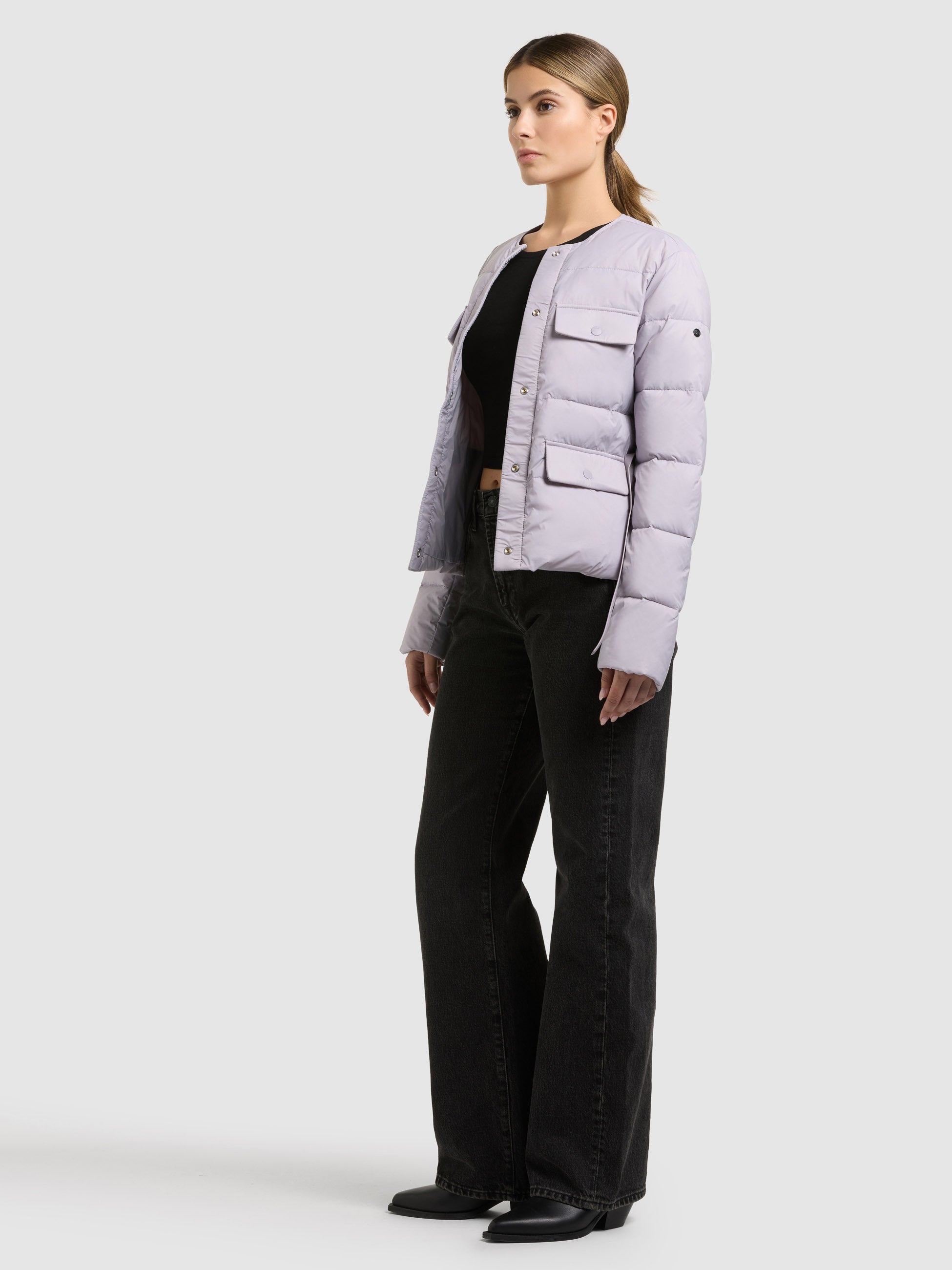 khujo-steppjacke-cinnia-summer-lilac-damen-sommerjacke-kragenlos-mit-g-rtel image 6