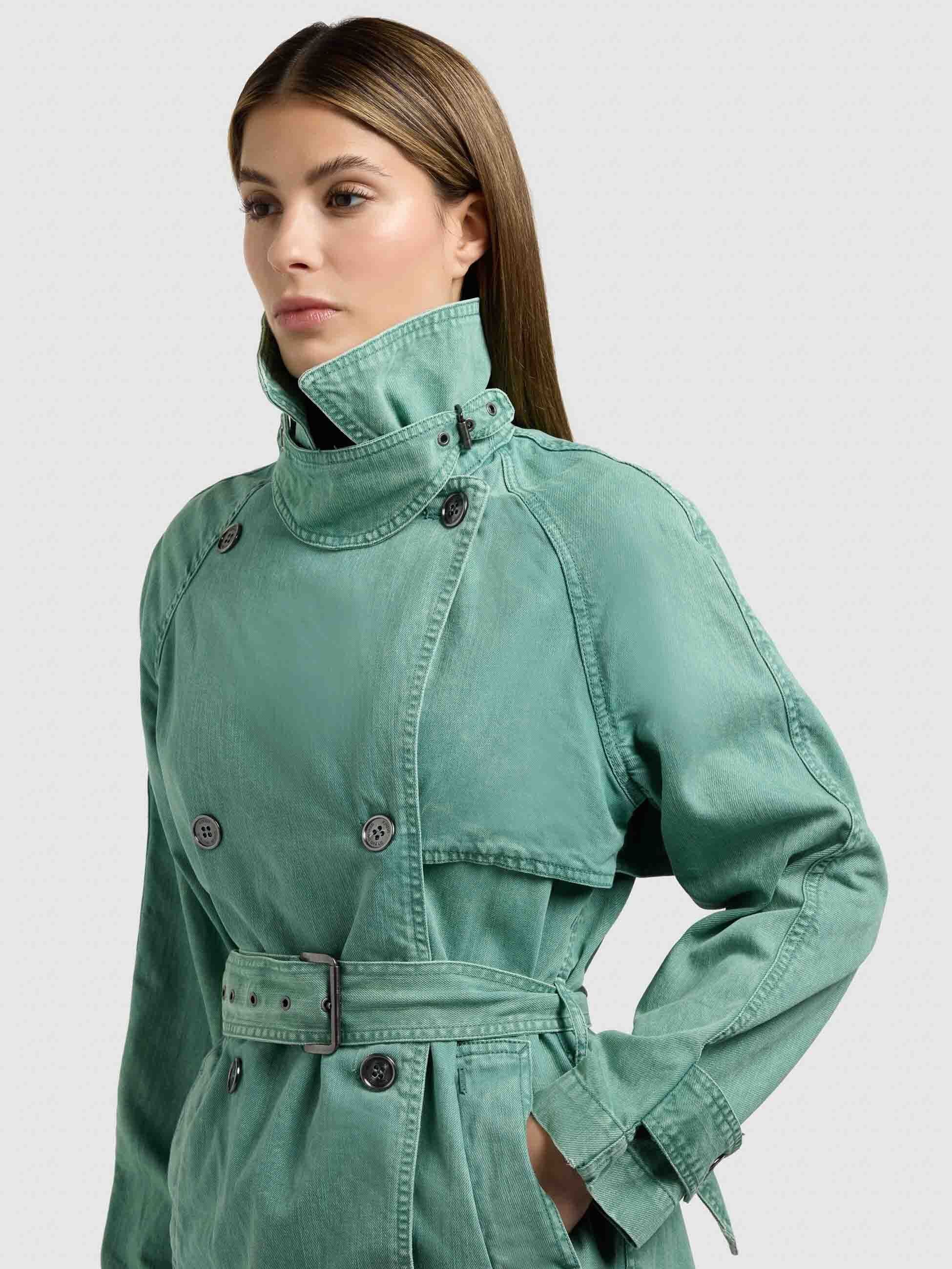 khujo-mantel-enza-damen-jeansmantel-pine-green image 8
