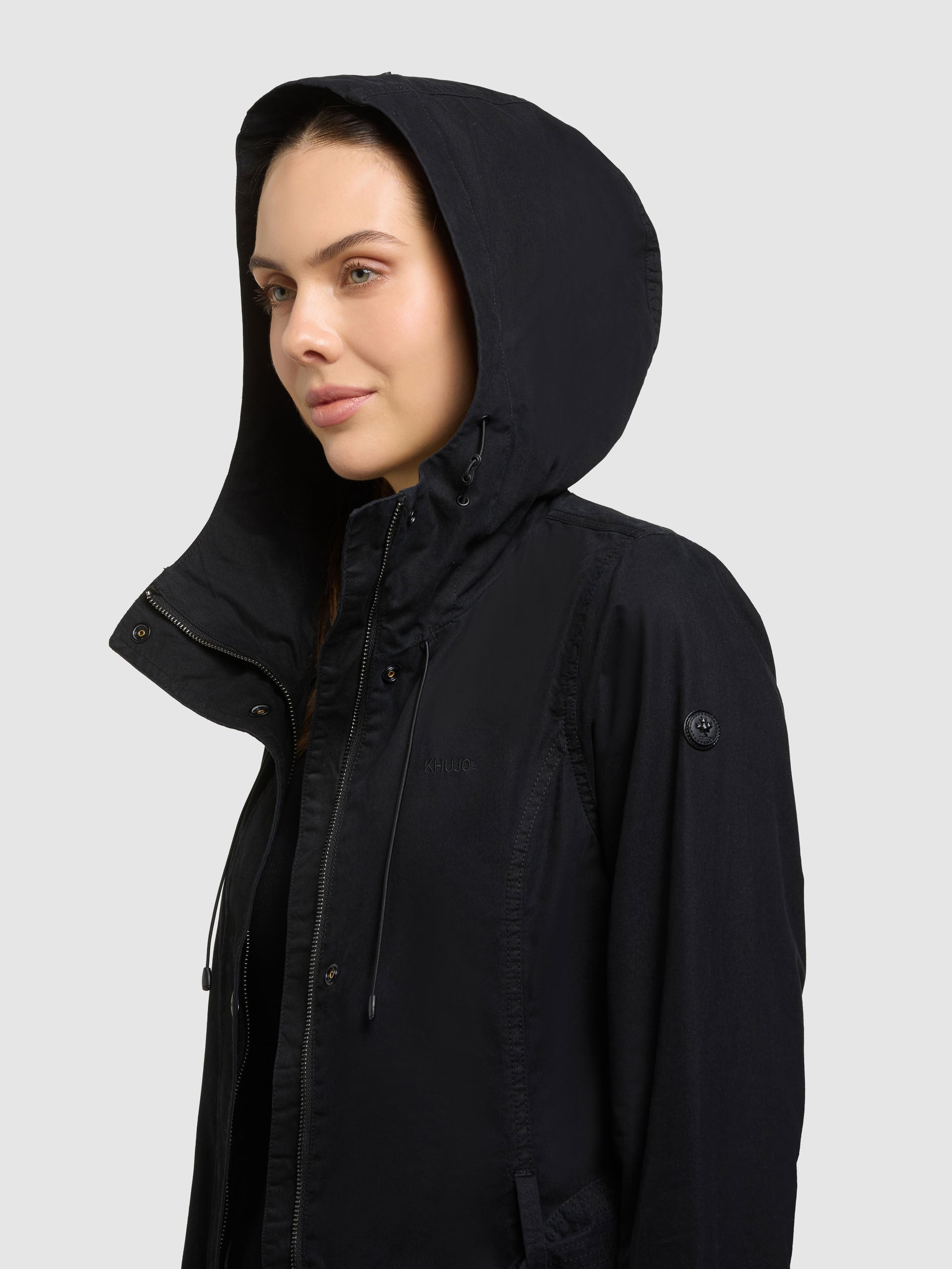 khujo-jacke-prea-damen-sommerparka-black-black-mit-g-rtel image 7