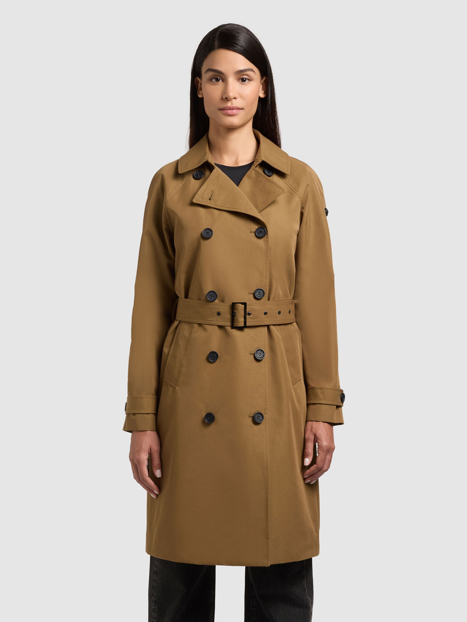 khujo-mantel-rula2-canary-green-trenchcoat-baumwollmix image 4