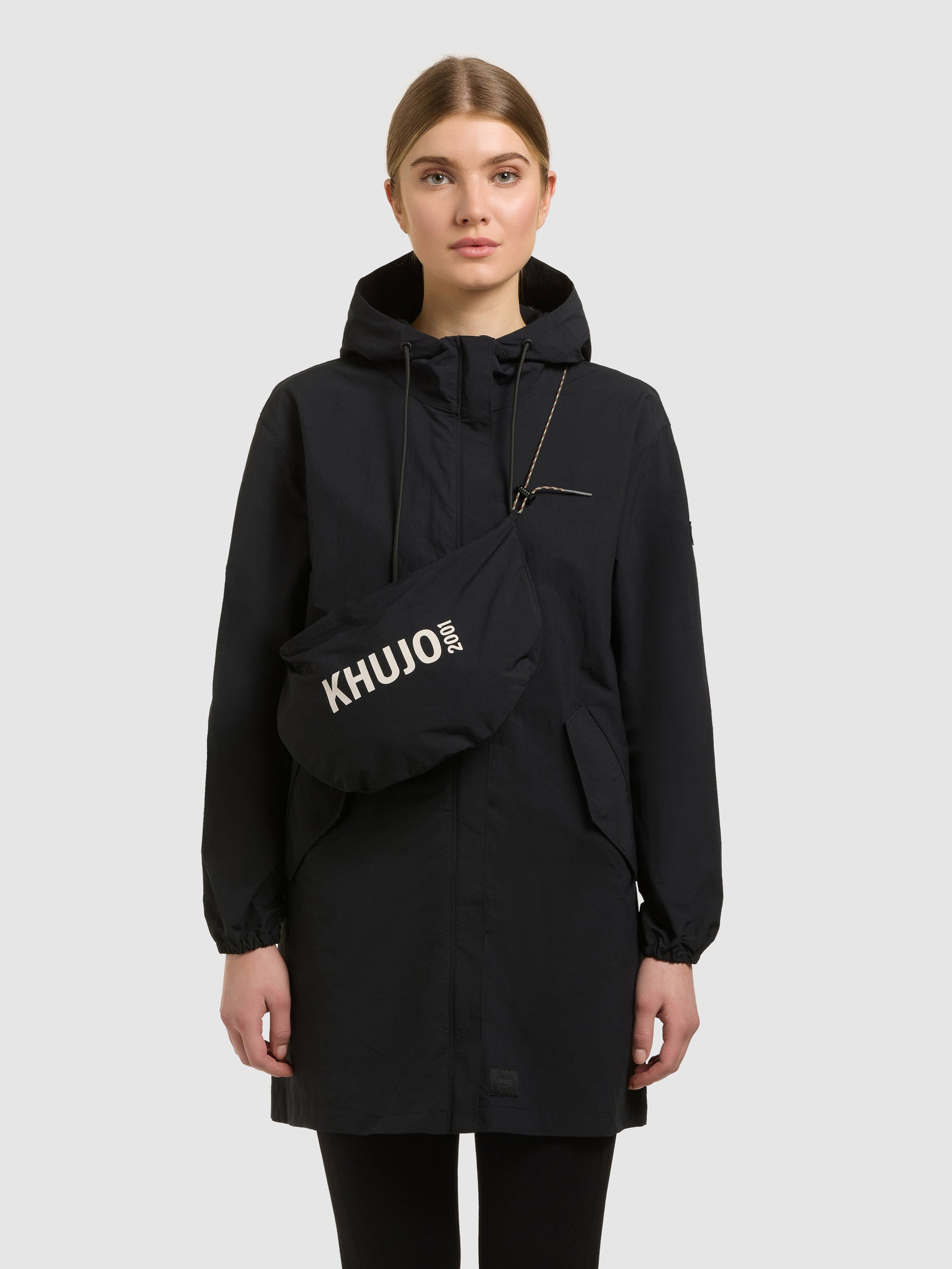 khujo-ameti-damen-jacke-mit-tasche-black image 1