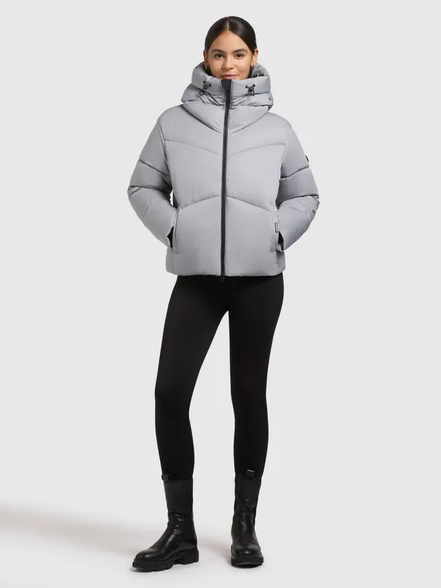 khujo-jacke-milly-damen-winterjacke-bliss-melange-grey image 1