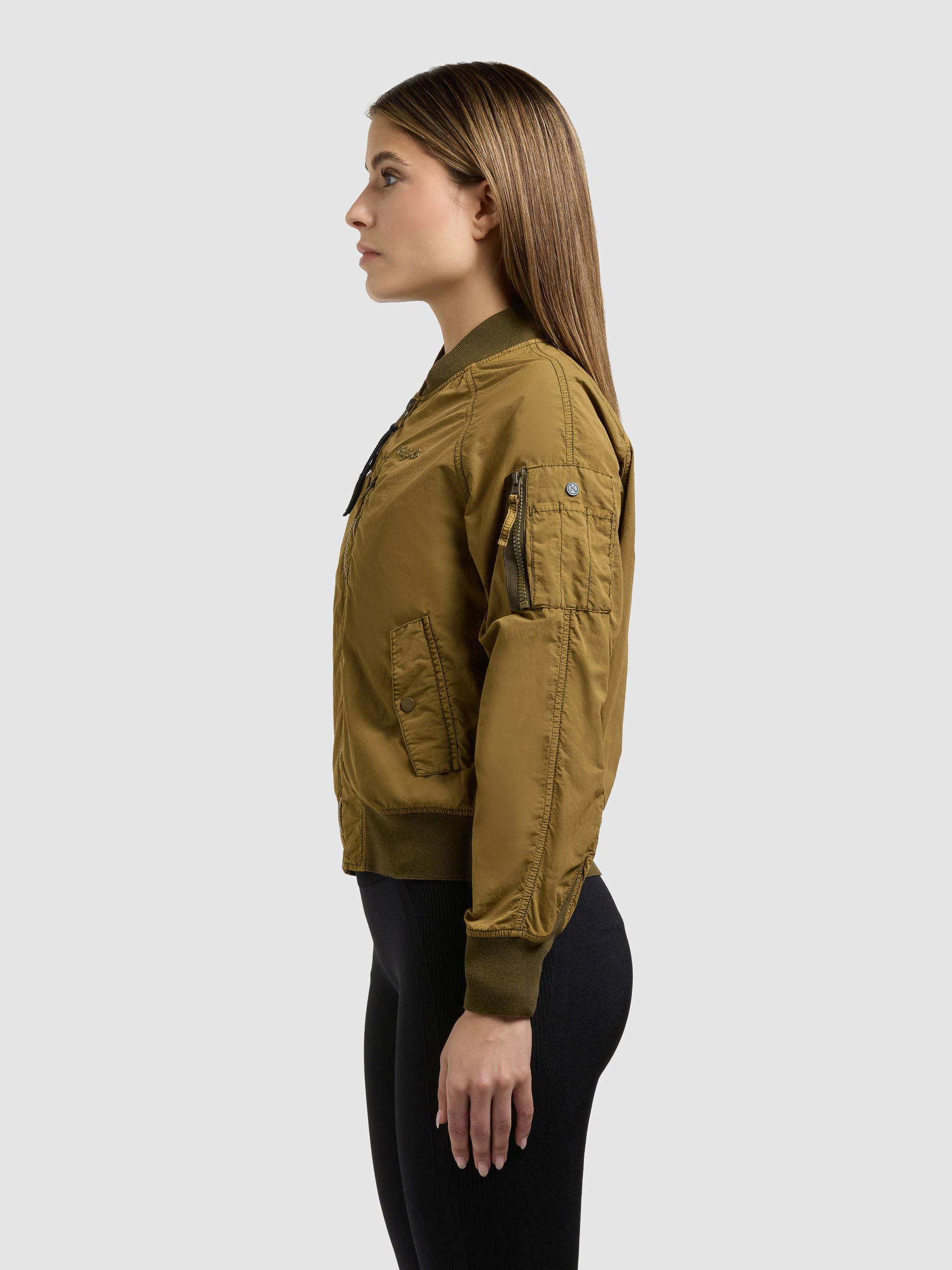 khujo-jacke-zaria-bomberjacke-canary-green-ungef-ttert image 5