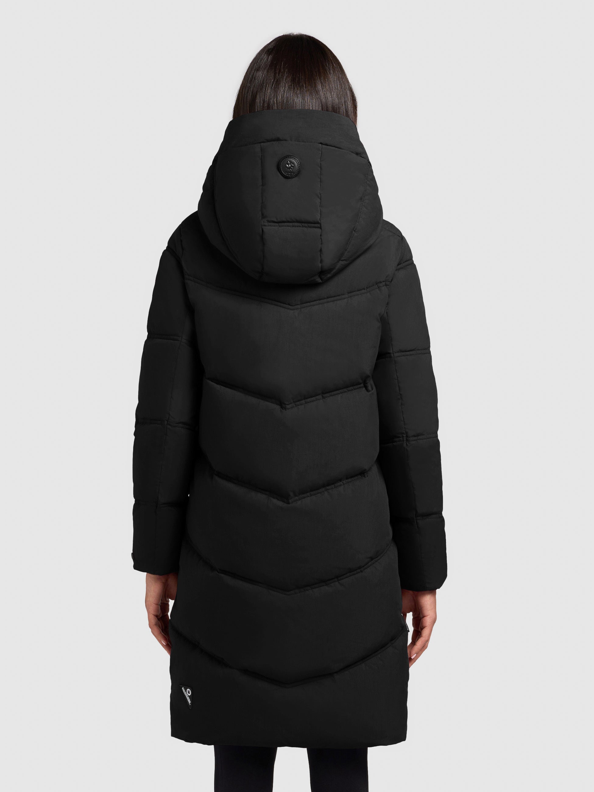 khujo-mantel-graya-black-damen-kurzmantel-regular-fit-mit-abnehmbarer-kapuze image 3