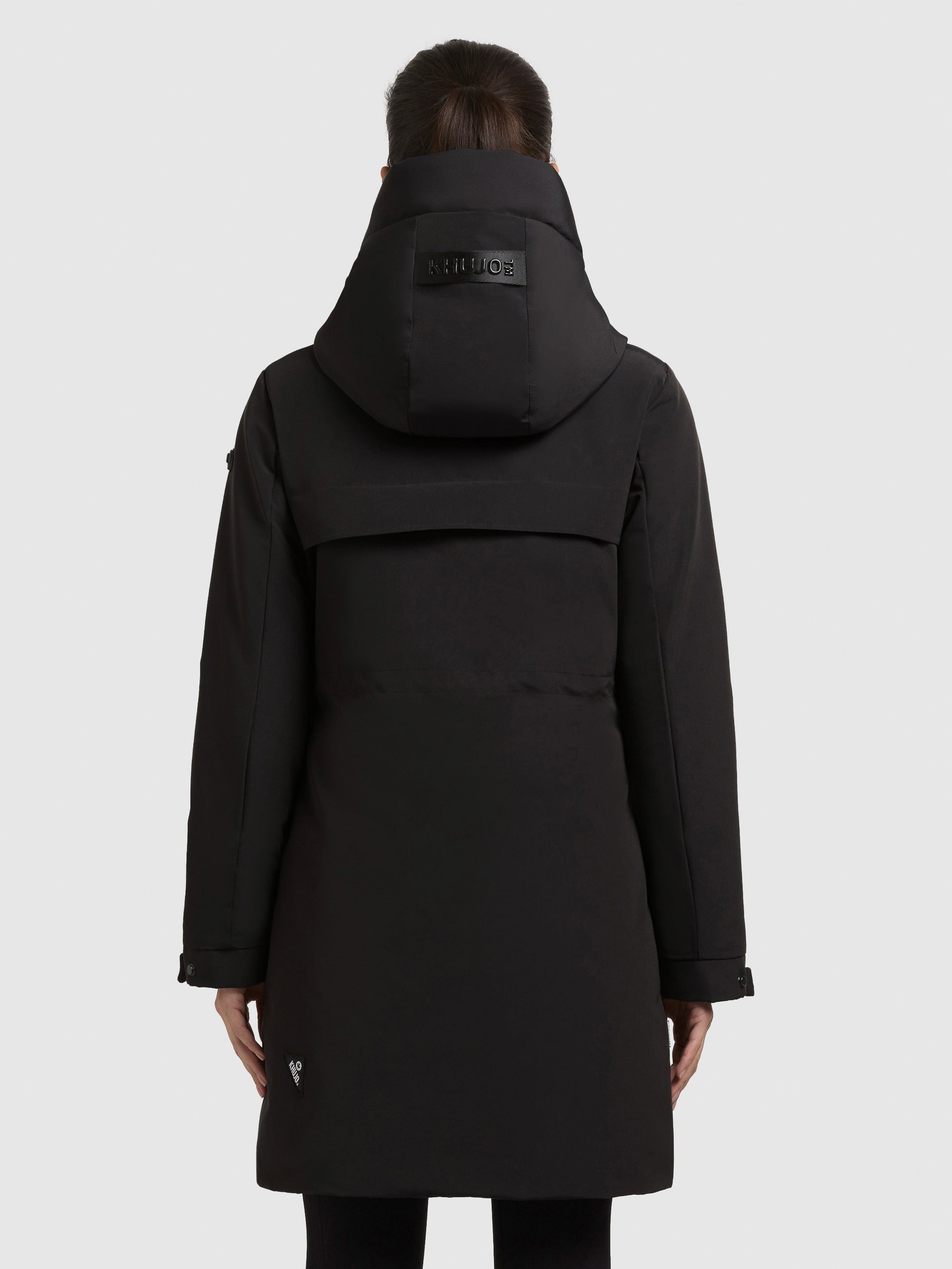 khujo-mantel-sina-black-damen-wintermantel-wattiert-mit-kapuze image 3
