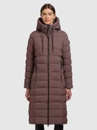 khujo-coat-gamp-orchid-lilac-knielanger-steppmantel-damen image 4