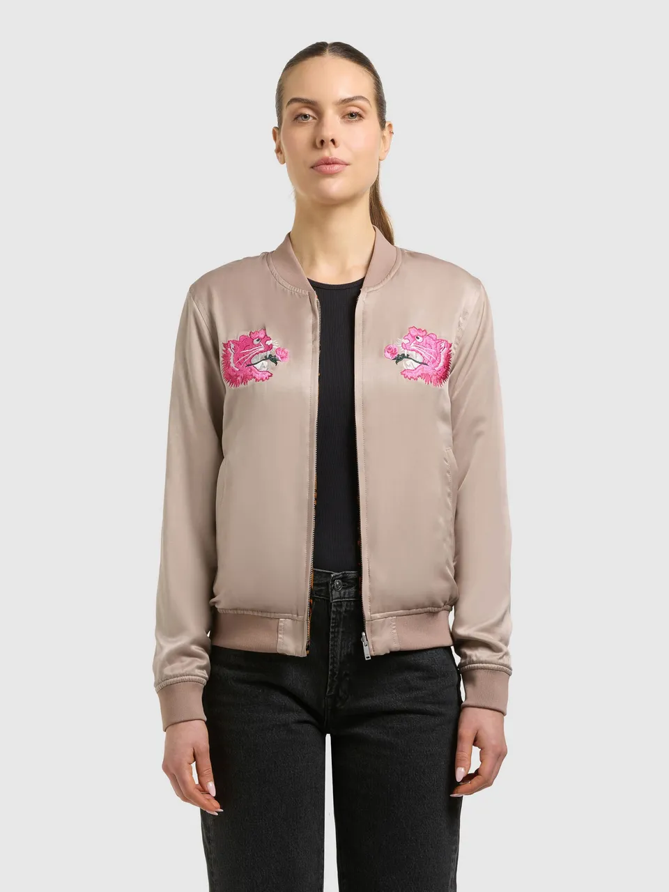 khujo-wendejacke-ruby-damen-blouson-latte-beige-leo image 1