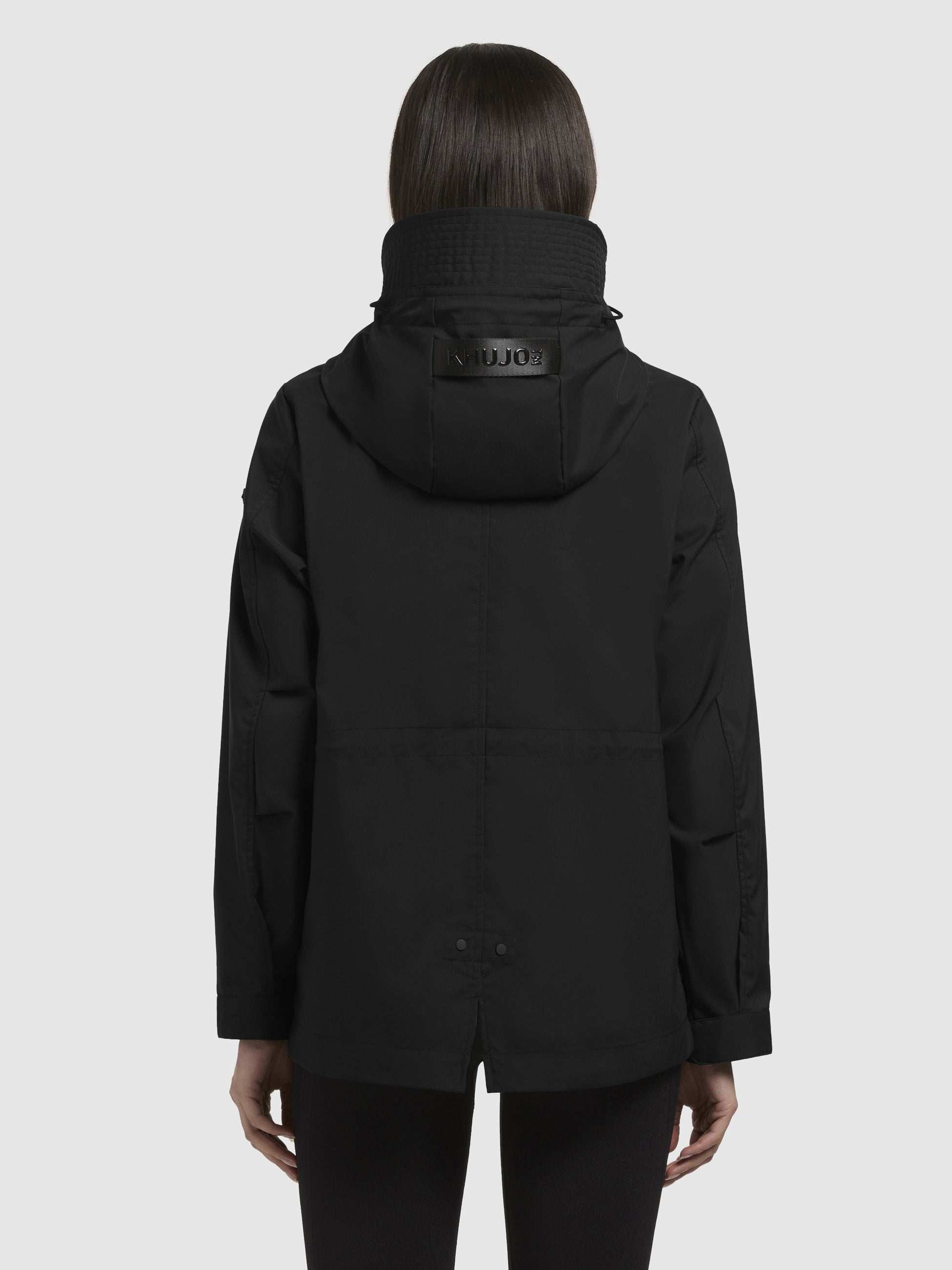 khujo-jacke-sang-schwarz-leichte-damen-regenjacke-regular-fit-wasserdicht image 3