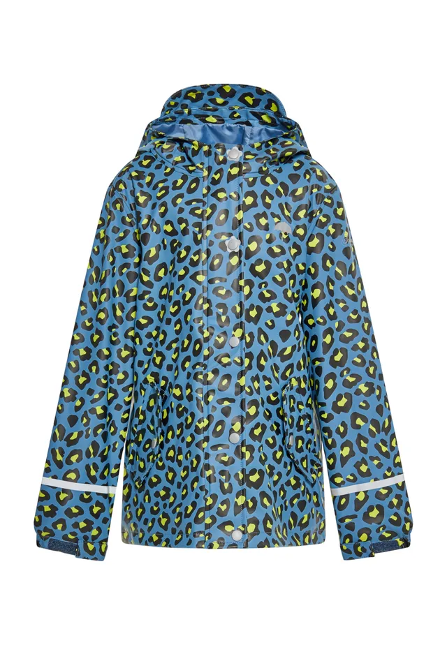 schmuddelwedda-m-dchen-regenjacke-tiermuster-mit-kapuze image 1
